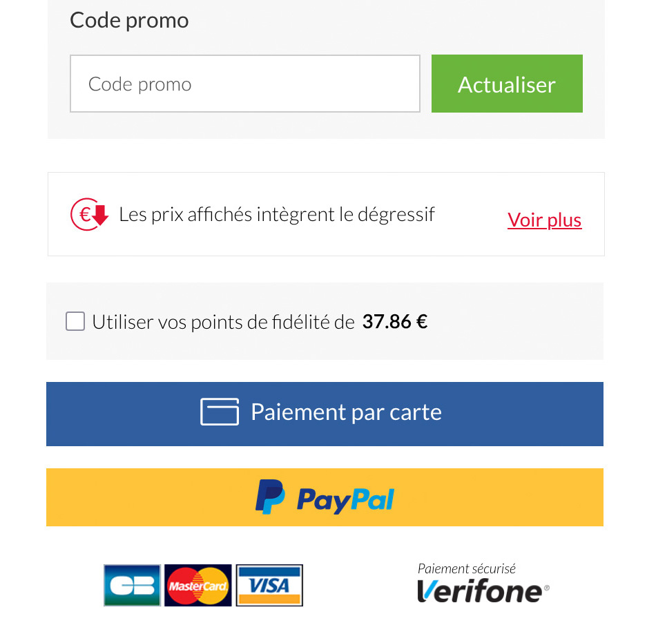 Prix degressifs