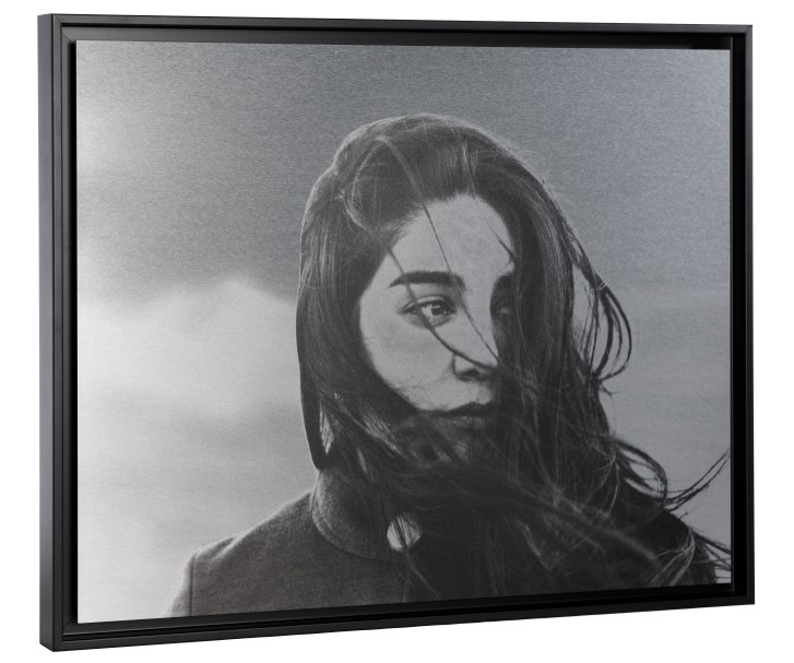 Dibond Aluminium Brossé 3mm en encadrement Caisse Américaine sur mesure