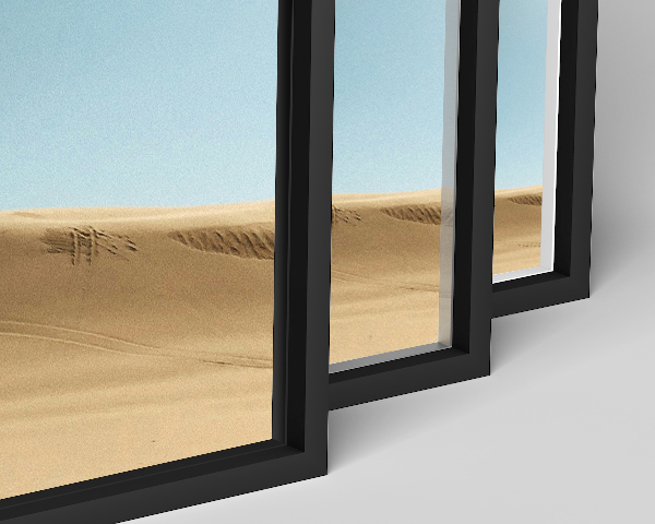 Aluminium Profil 12 - 250 Noir anodisé mat deuxieme image