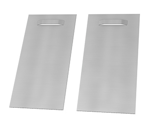 2 Attaches métal 100x200 mm (Jusqu'à 16 kg de charge)